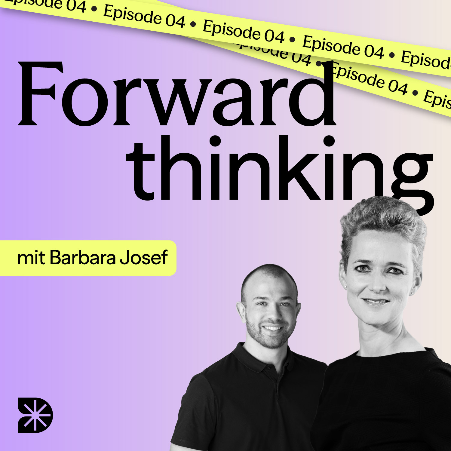 Podcast Cover mit Barbara Josef