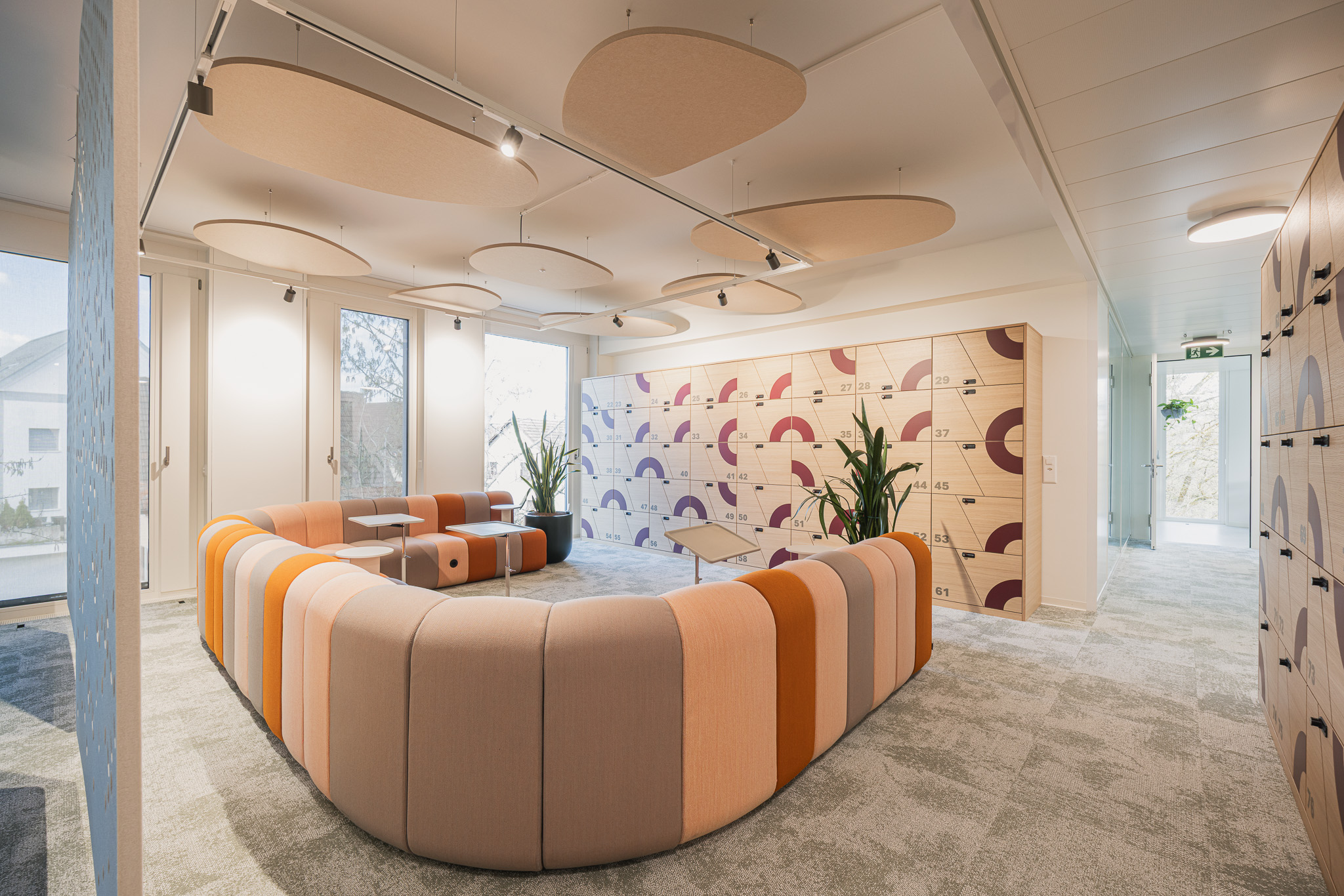Sofa mit Lockers
