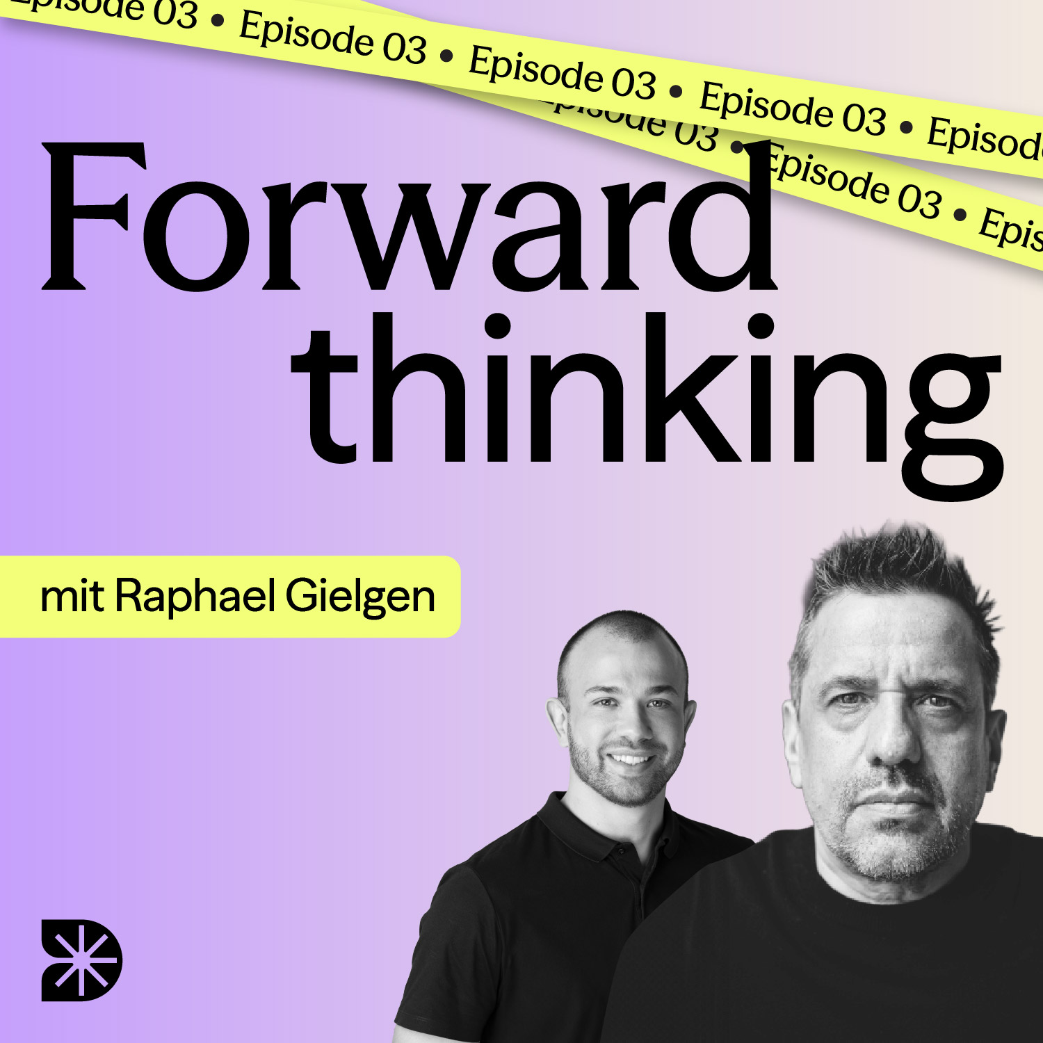 Podcast Cover mit Raphael Gielgen